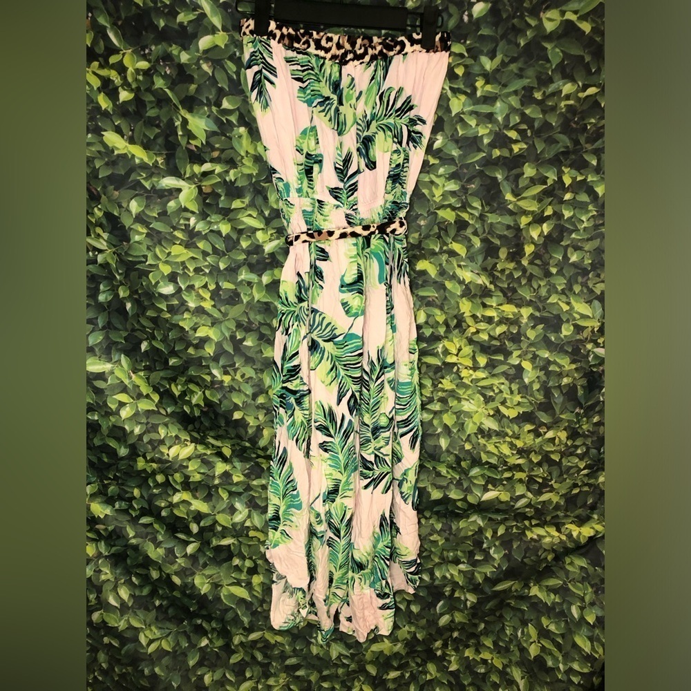 Venus Tropical Leaf Print Jumpsuit XS-S NWOT - Picture 16 of 16